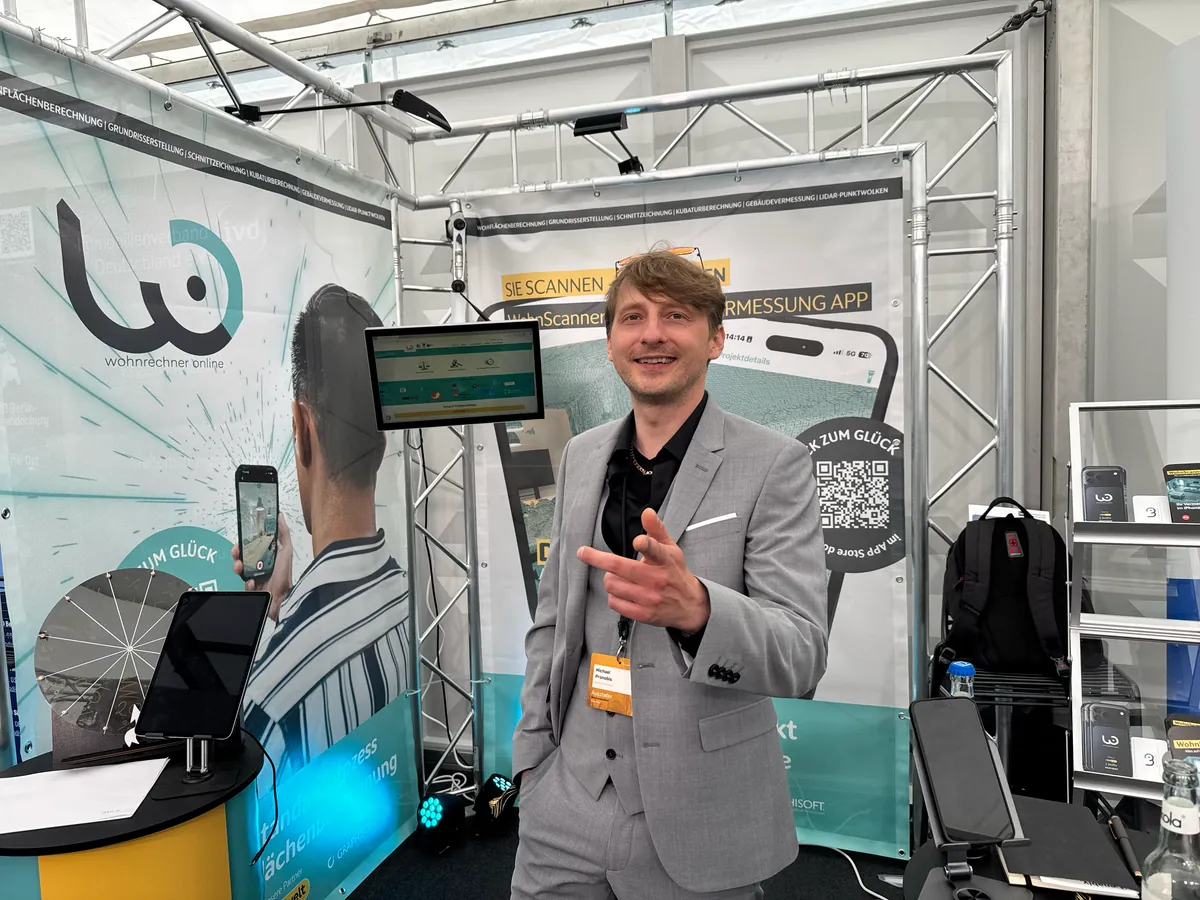 Der WohnScanner-Stand auf der Immobilienmakler-Messe Business Beats 2026